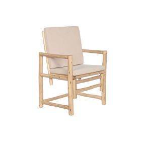 Sitz Home ESPRIT Weiß Beige natürlich Baumwolle 61 x 50 x 90 cm von Home ESPRIT, Stühle - Ref: S3054227, Preis: 82,28 €, Raba...