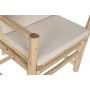 Poltrona Home ESPRIT Branco Bege Natural Algodão 61 x 50 x 90 cm de Home ESPRIT, Cadeiras - Ref: S3054227, Preço: 82,28 €, De...