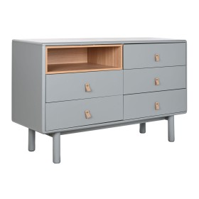 Cassettiera Home ESPRIT Azzurro Grigio Naturale polipropilene Legno MDF 120 x 40 x 75 cm di Home ESPRIT, Comò e cassettiere -...