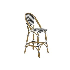 Stool Home ESPRIT Bicoloured Metal synthetic rattan 48 x 60 x 121 cm by Home ESPRIT, Barstools - Ref: S3054252, Price: 150,40...