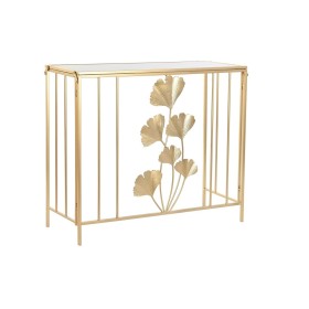 Console DKD Home Decor Doré Métal Verre 91 x 32 x 77 cm de DKD Home Decor, Tables - Réf : S3054269, Prix : 107,28 €, Remise : %