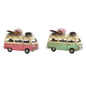 Deko-Figur Home ESPRIT Transporter grün Rosa Vintage 17 x 8 x 11 cm (2 Stück) von Home ESPRIT, Ornamente - Ref: S3054290, Pre...