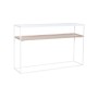 Consola Home ESPRIT Blanco Metal Cristal 120 x 30 x 75 cm de Home ESPRIT, Mesas - Ref: S3054341, Precio: 157,17 €, Descuento: %