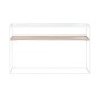 Consola Home ESPRIT Blanco Metal Cristal 120 x 30 x 75 cm de Home ESPRIT, Mesas - Ref: S3054341, Precio: 157,17 €, Descuento: %