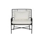 Armchair Home ESPRIT White Black Metal 70 x 68 x 79 cm by Home ESPRIT, Chairs - Ref: S3054345, Price: 293,27 €, Discount: %