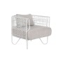 Butaca Home ESPRIT Blanco Metal 76 x 66 x 65 cm de Home ESPRIT, Sillas - Ref: S3054352, Precio: 308,15 €, Descuento: %