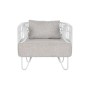 Butaca Home ESPRIT Blanco Metal 76 x 66 x 65 cm de Home ESPRIT, Sillas - Ref: S3054352, Precio: 308,15 €, Descuento: %