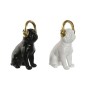 Figura Decorativa Home ESPRIT Branco Preto Dourado Cão 12 x 18 x 30 cm (2 Unidades) | Tienda24 - Global Online Shop Tienda24.eu