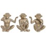 Decorative Figure Home ESPRIT Golden Monkey Tropical 14 x 10 x 14 cm (3 Units) by Home ESPRIT, Ornaments - Ref: S3054361, Pri...