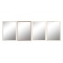 Espejo de pared Home ESPRIT Blanco Marrón Beige Gris Crema Cristal Poliestireno 66 x 2 x 92 cm (4 Unidades) de Home ESPRIT, E...