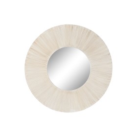 Wall mirror Home ESPRIT White MDF Wood Indian Man Stripped 90 x 3,4 x 90 cm by Home ESPRIT, Wall-Mounted Mirrors - Ref: S3054...