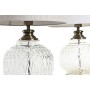 Desk lamp Home ESPRIT White Beige Metal Crystal 38 x 38 x 54 cm (2 Units) by Home ESPRIT, Bedside and Table Lamps - Ref: S305...