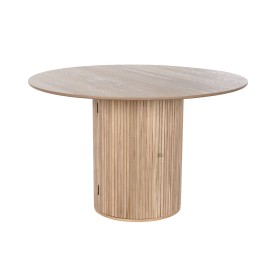 Mesa de Comedor Home ESPRIT Natural Madera MDF 120 x 120 x 77 cm de Home ESPRIT, Mesas - Ref: S3054429, Precio: 231,55 €, Des...