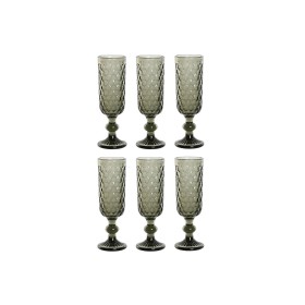 Set of cups Home ESPRIT Grey Crystal 150 ml (6 Units) by Home ESPRIT, Water Glasses - Ref: S3054435, Price: 17,29 €, Discount: %