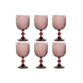 Conjunto de Copos Home ESPRIT Cor de Rosa Cristal 325 ml (6 Unidades) de Home ESPRIT, Copos de água e uísque - Ref: S3054438,...