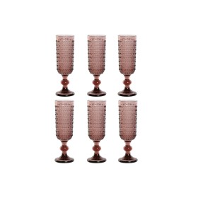 Set de Copas Home ESPRIT Rosa Cristal 150 ml (6 Unidades) de Home ESPRIT, Copas de agua - Ref: S3054439, Precio: 19,28 €, Des...