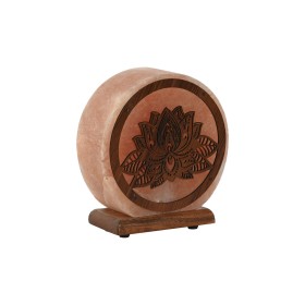 Lâmpada de mesa Home ESPRIT Castanho Cor de Rosa Madeira Sal 15 W 220 V 16 x 7 x 18 cm de Home ESPRIT, Candeeiros de mesa e d...