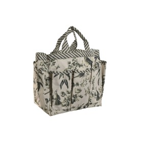 Contenitore degli attrezzi Home ESPRIT Giardino Cestino Verde Beige 47 x 18 x 27 cm di Home ESPRIT, Porta attrezzi da giardin...