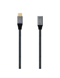 Cabo USB-C Aisens A107-0635 Cinzento 1 m | Tienda24 Tienda24.eu