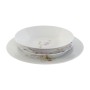 Set di Stoviglie Home ESPRIT Bianco Verde Rosa Porcellana 18 Pezzi 27 x 27 x 2 cm di Home ESPRIT, Servizi combinati - Rif: S3...