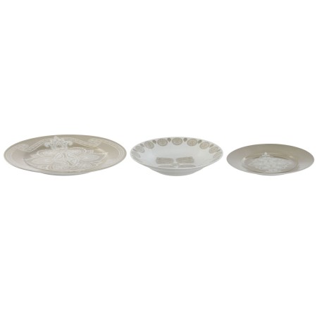 Service de Vaisselle Home ESPRIT Bleu Beige Porcelaine 18 Pièces 27 x 27 x 2 cm de Home ESPRIT, Services complets - Réf : S30...