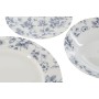 Service de Vaisselle Home ESPRIT Bleu Porcelaine Floral 18 Pièces 27 x 27 x 2 cm de Home ESPRIT, Services complets - Réf : S3...