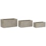 Vaso rettangolare da Balcone Home ESPRIT Beige Magnesio 74,5 x 37,5 x 37,5 cm di Home ESPRIT, Balconiere - Rif: S3054523, Pre...