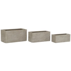 Floreira Home ESPRIT Bege Magnésio 74,5 x 37,5 x 37,5 cm de Home ESPRIT, Vasos de janela - Ref: S3054523, Preço: 142,40 €, De...