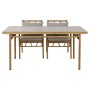 Conjunto de mesa com 4 cadeiras Home ESPRIT Alumínio 160 x 90 x 75 cm (5 Peças) de Home ESPRIT, Mesas para sala de jantar - R...