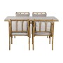 Conjunto de mesa com 4 cadeiras Home ESPRIT Alumínio 160 x 90 x 75 cm (5 Peças) de Home ESPRIT, Mesas para sala de jantar - R...