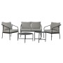 Ensemble de Table, Banc et 2 Chaises Home ESPRIT Acier 121 x 70 x 75 cm de Home ESPRIT, Canapés - Réf : S3054530, Prix : 529,...