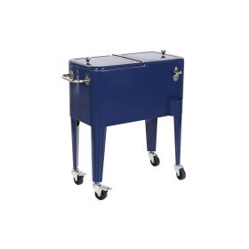 Frigo Portatile Home ESPRIT Blu Marino Acciaio polipropilene 56 L 74 x 43 x 80 cm di Home ESPRIT, Frigoriferi - Rif: S3054547...