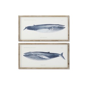 Cadre Home ESPRIT Baleine 70 x 2,5 x 35 cm (2 Unités) de Home ESPRIT, Impressions sur toile - Réf : S3054552, Prix : 69,24 €,...