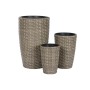 Set de pots de fleurs Home ESPRIT polypropylène Rotin 37 x 37 x 60 cm de Home ESPRIT, Cache-pots - Réf : S3054562, Prix : 75,...