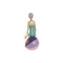 Decorative Figure Home ESPRIT Turquoise Lilac Mediterranean 12,5 x 9 x 26,5 cm (2 Units) by Home ESPRIT, Ornaments - Ref: S30...