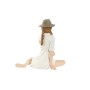 Figura Decorativa Home ESPRIT Blanco Beige Mujer Mediterráneo 9,5 x 7,5 x 13 cm (2 Unidades) de Home ESPRIT, Adornos - Ref: S...