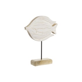 Figurine Décorative Home ESPRIT Blanc Naturel Poisson méditerranéen 18 x 5 x 24 cm de Home ESPRIT, Objets de décoration - Réf...