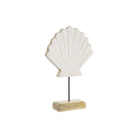 Statua Decorativa Home ESPRIT Bianco Naturale Conchiglia Mediterraneo 18 x 5 x 28 cm di Home ESPRIT, Soprammobili - Rif: S305...