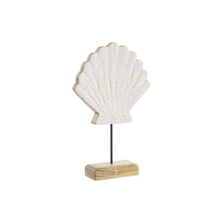 Figura Decorativa Home ESPRIT Blanco Natural Concha Mediterráneo 18 x 5 x 28 cm de Home ESPRIT, Adornos - Ref: S3054608, Prec...