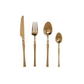 Cutlery Home ESPRIT Golden Stainless steel 3 x 1,5 x 15 cm 16 Pieces by Home ESPRIT, Cutlery sets - Ref: S3054620, Price: 40,...