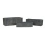 Set de Maceteros Home ESPRIT Gris Fibra Magnesio 78 x 30 x 30 cm de Home ESPRIT, Maceteros - Ref: S3054629, Precio: 104,37 €,...