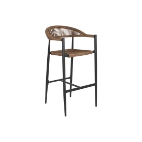 Stool Home ESPRIT Brown Black Aluminium Rattan 52 x 55 x 105 cm by Home ESPRIT, Barstools - Ref: S3054633, Price: 133,67 €, D...