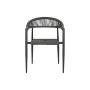 Garden chair Home ESPRIT Black Dark grey Aluminium Rattan 56 x 60 x 78 cm by Home ESPRIT, Garden Dining Chairs - Ref: S305463...