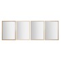 Wall mirror Home ESPRIT White Brown Beige Grey Crystal polystyrene 66 x 2 x 92 cm (4 Units) by Home ESPRIT, Wall-Mounted Mirr...