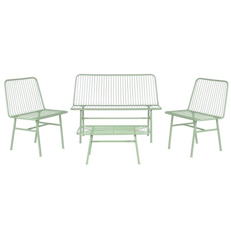 Set Tavolo con 3 Sedie Home ESPRIT Menta Metallo 115 x 53 x 83 cm di Home ESPRIT, Divani - Rif: S3054668, Prezzo: 252,32 €, S...