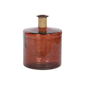 Vaso Home ESPRIT Castanho Corda Vidro temperado 35 x 35 x 45 cm de Home ESPRIT, Jarrões - Ref: S3054675, Preço: 68,63 €, Desc...