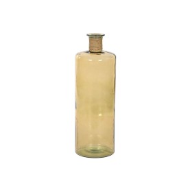 Jarrón Home ESPRIT Amarillo Cuerda Cristal Templado 25 x 25 x 75 cm de Home ESPRIT, Jarrones - Ref: S3054676, Precio: 75,02 €...