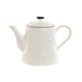 Tetera Home ESPRIT Blanco Negro Porcelana 1 L de Home ESPRIT, Servicio de té y café - Ref: S3054705, Precio: 18,15 €, Descuen...