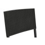 Tisch-Set mit 2 Stühlen Home ESPRIT Schwarz Stahl Synthetischer Rattan 58 x 58 x 71,5 cm von Home ESPRIT, Esstische - Ref: S3...