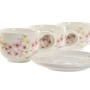 Juego de 6 Tazas con Plato Home ESPRIT Amarillo Blanco Rosa Lila Metal Dolomita 180 ml de Home ESPRIT, Tazas - Ref: S3054752,...